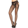 Leg Avenue Collant Duchesse ouvert - Noir